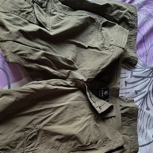 Casual Olive Cargo Trousers